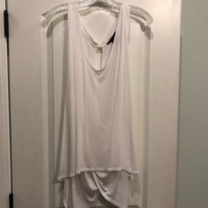 White sleeveless tank